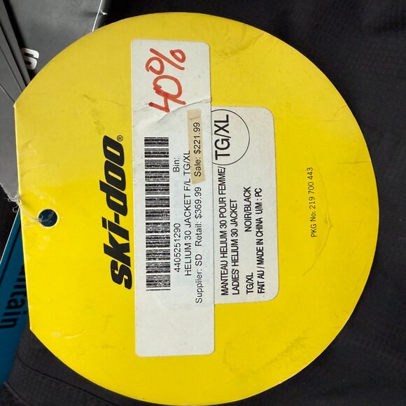 BRAND NEW Ski-Doo Helium 30 Men’s Jacket XL – Snowmobile Outerwear – Waterproof - Picture 5 of 6